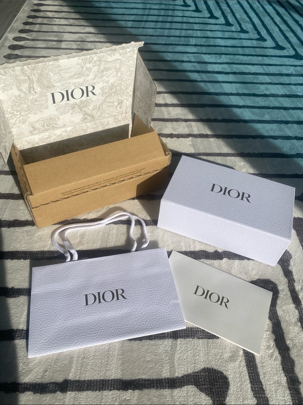 Dior packaging items